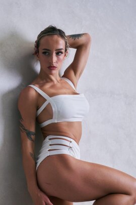 Lunalae Top Clover Bianco