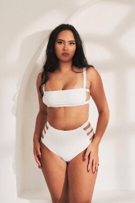 Lunalae Top Clover Bianco M