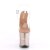 Pleaser Sandali FLAMINGO-808G Trasparente/Dorato Rosa Glitter EU-42 / US-12