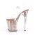 Pleaser Sandali FLAMINGO-808G Trasparente/Dorato Rosa Glitter EU-42 / US-12