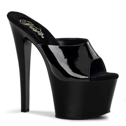 Pleaser Mules SKY-301 Vernice Nero/Nero EU-38 / US-8