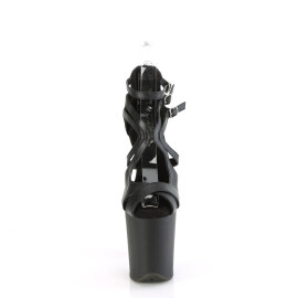 Pleaser FLAMINGO-877 Sandali Con Plateau Trasparente Nero...
