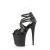 Pleaser FLAMINGO-877 Sandali Con Plateau Trasparente Nero EU-40 / US-10