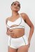 Lunalae Missy Shorts a Vita Alta Bianco B-Stock