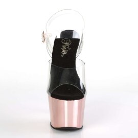 Pleaser Sandali ADORE-708 Trasparente/Dorato Rosa Cromato EU-36 / US-6