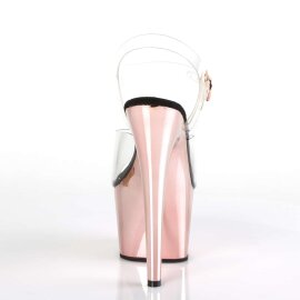 Pleaser Sandali ADORE-708 Trasparente/Dorato Rosa Cromato EU-36 / US-6
