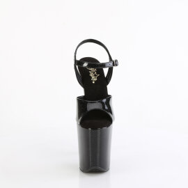 Pleaser FLAMINGO-809GP Sandali Con Plateau Vernice Glitter Nero EU-43 / US-13