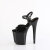 Pleaser FLAMINGO-809GP Sandali Con Plateau Vernice Glitter Nero EU-43 / US-13