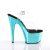 Pleaser Sandali ADORE-708 Trasparente/Turchese Cromato B-Stock