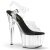 Pleaser Sandali ADORE-708 Trasparente-Nero/Trasparente EU-37 / US-7