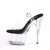 Pleaser Sandali ADORE-708 Trasparente-Nero/Trasparente EU-37 / US-7