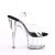 Pleaser Sandali ADORE-708 Trasparente-Nero/Trasparente EU-37 / US-7