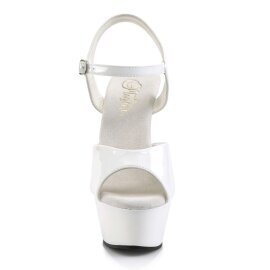 Pleaser Sandali KISS-209 Vernice Bianco/Bianco EU-35 / US-5