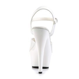 Pleaser Sandali KISS-209 Vernice Bianco/Bianco EU-35 / US-5