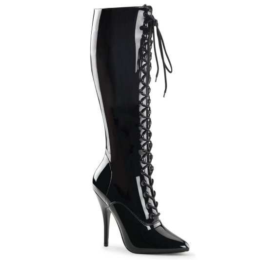 Pleaser SEDUCE-2020 Stivali Vernice Nero EU-37 / US-7