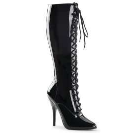 Pleaser SEDUCE-2020 Stivali Vernice Nero EU-37 / US-7