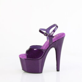 Pleaser ADORE-709GP Sandali Con Plateau Vernice Glitter Dunkles Viola EU-42 / US-12