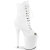 Pleaser FLAMINGO-1021 Stivaletti Con Plateau Similpelle Bianco EU-37 / US-7