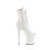 Pleaser FLAMINGO-1021 Stivaletti Con Plateau Similpelle Bianco EU-37 / US-7