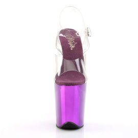 Pleaser Sandali FLAMINGO-808 Trasparente/Viola Cromato EU-36 / US-6