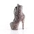 Pleaser ADORE-1020SPWR Stivaletti con Plateau Pitonato Rosa Chiaro EU-37 / US-7