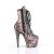 Pleaser ADORE-1020SPWR Stivaletti con Plateau Pitonato Rosa Chiaro EU-37 / US-7
