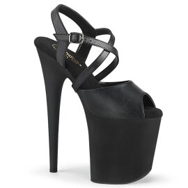 Pleaser FLAMINGO-824 Sandali con Plateau Similpelle Nero...