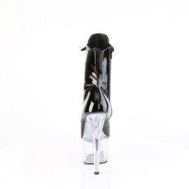 Pleaser ADORE-1020 Stivaletti Con Plateau Vernice Trasparente Nero EU-44 / US-14