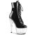 Pleaser ADORE-1020 Stivaletti Con Plateau Vernice Trasparente Nero EU-44 / US-14