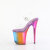 Pleaser FLAMINGO-808RMT Sandali Con Plateau Trasparente Fumo Multicolore EU-37 / US-7