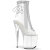 Pleaser FLAMINGO-1018C-2RS Stivaletti Con Plateau Trasparente Strass Trasparente EU-41 / US-11