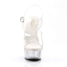 Pleaser Sandali DELIGHT-608 Trasparente/Trasparente EU-42 / US-12
