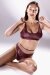 Polerina Top Nixa Paillettes Bordeaux