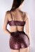 Polerina Bike Shorts Paillettes Bordeaux XS