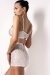 Polerina Bike Shorts Paillettes Argento S
