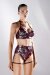 Polerina Top Bikini Velvet Bordeaux/Argento