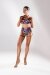 Polerina Shorts Bikini Velvet Bordeaux/Argento