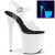 Pleaser Sandali FLAMINGO-808UV Trasparente/Bianco Neon EU-36 / US-6