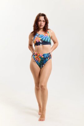 Pole Addict Shorts High Leg Exotic Flowers S