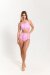 Pole Addict Shorts High Waist Pink Snake