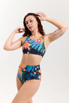 Pole Addict Shorts High Waist Exotic Flowers