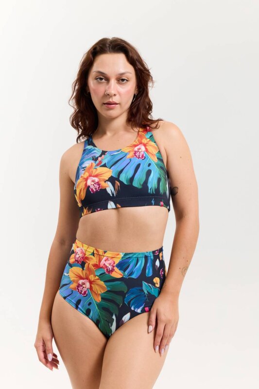 Pole Addict Shorts High Waist Exotic Flowers XL