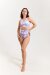 Pole Addict Top Open Back Pink Peonies