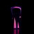 Pleaser Sandali KISS-209TT Vernice Nero/Nero-Rosa Acceso Neon EU-36 / US-6