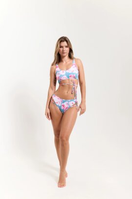 Pole Addict Shorts Capri Pink Peonies S