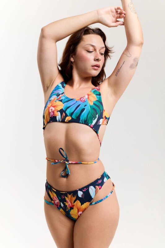 Pole Addict Shorts Capri Exotic Flowers XL