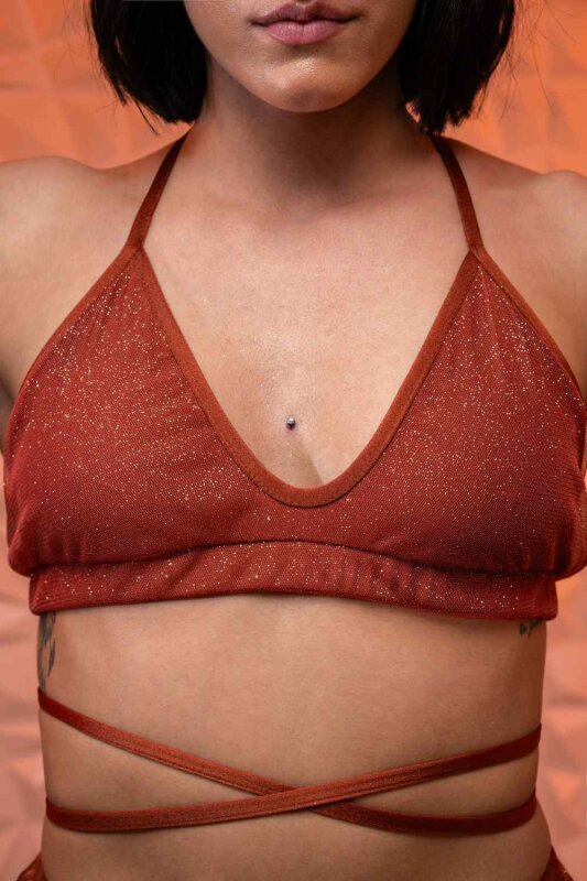 RAD Top Dazzle Marrone S