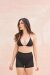 Lunalae Shorts High Waist Gianna Mesh Nero L