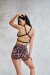 Lunalae Shorts High Waist Gianna Mesh Leopard M