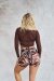 Lunalae Shorts High Waist Gianna Mesh Zebra L